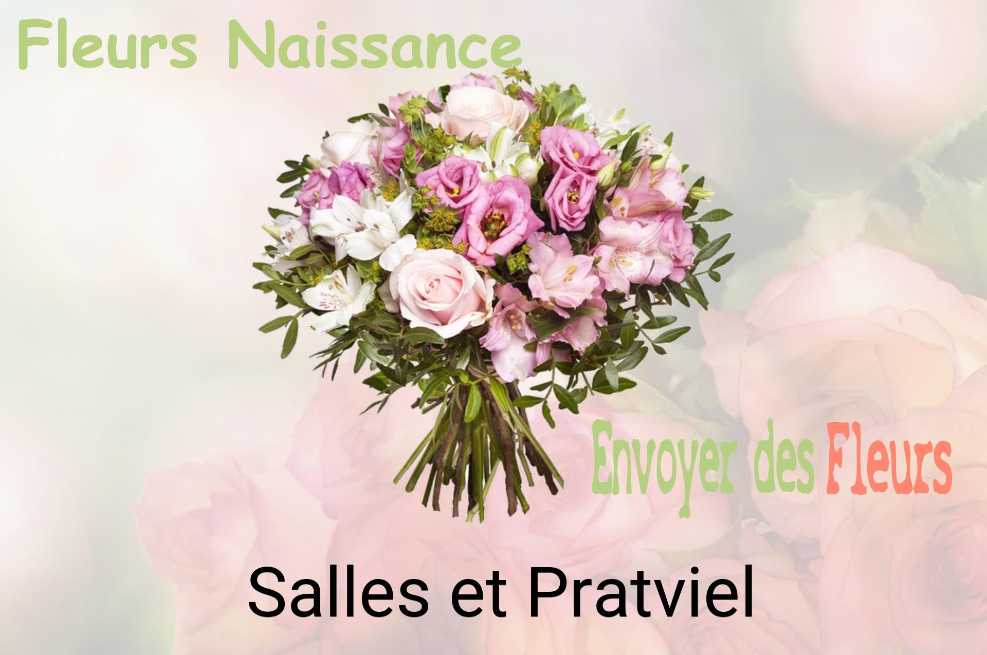 Bouquet de fleurs de naissance livré à Salles-et-Pratviel